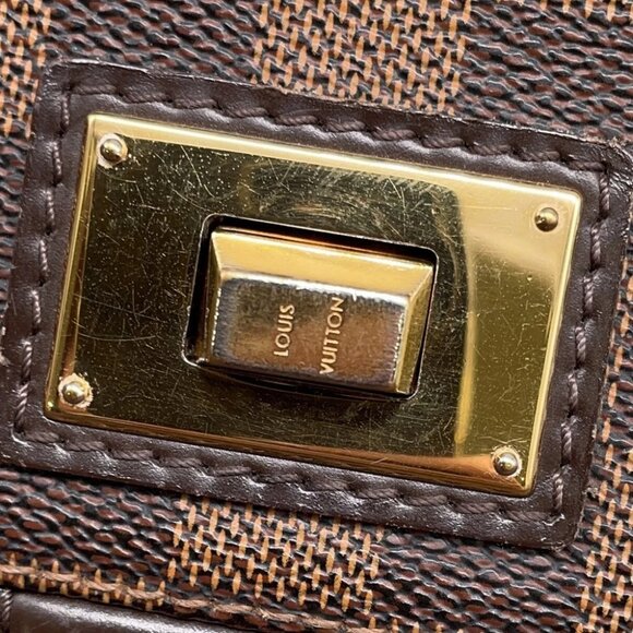 LOUIS VUITTON Busza Roseberry Damier Ebene Canvas Red N41178 - Picture 9 of 15